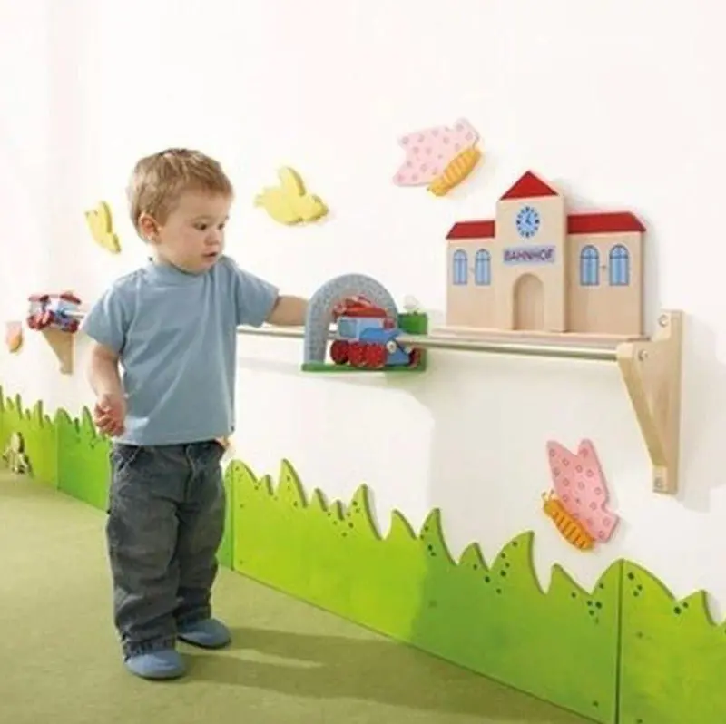 Push Along Train Rail Wall Activity Panel 1