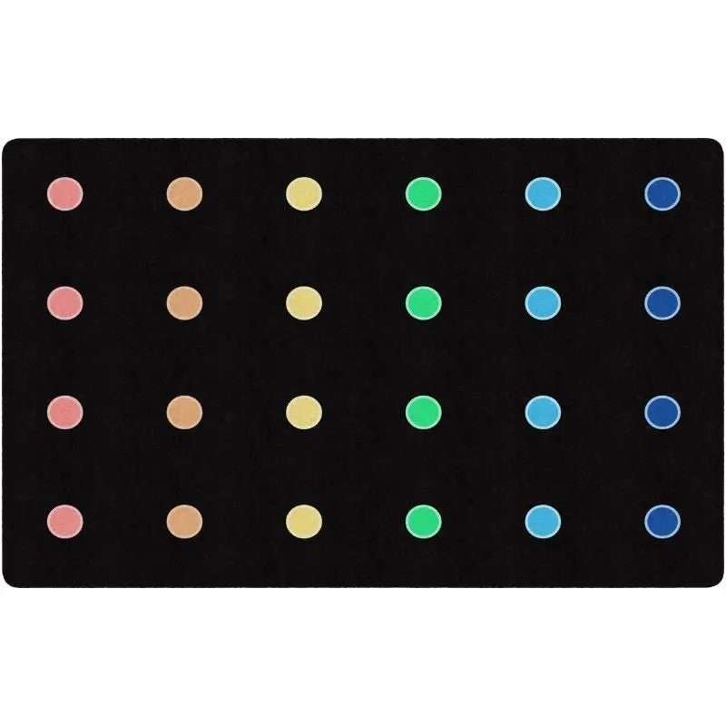 Rainbow Reverie Mini Dots Seating Rug 1