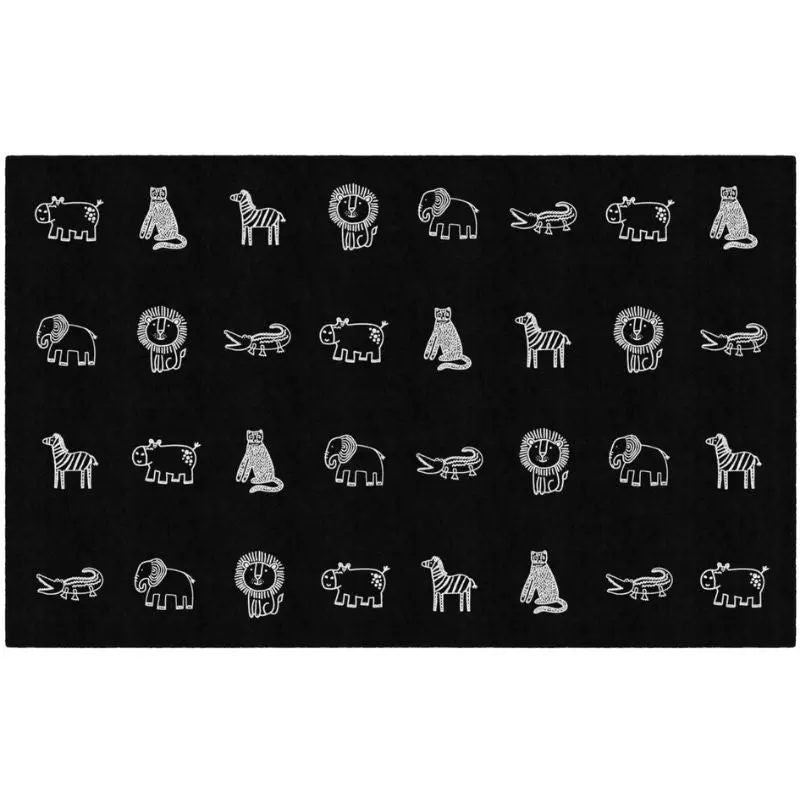 Safari Animals Classroom Seating Rug 1