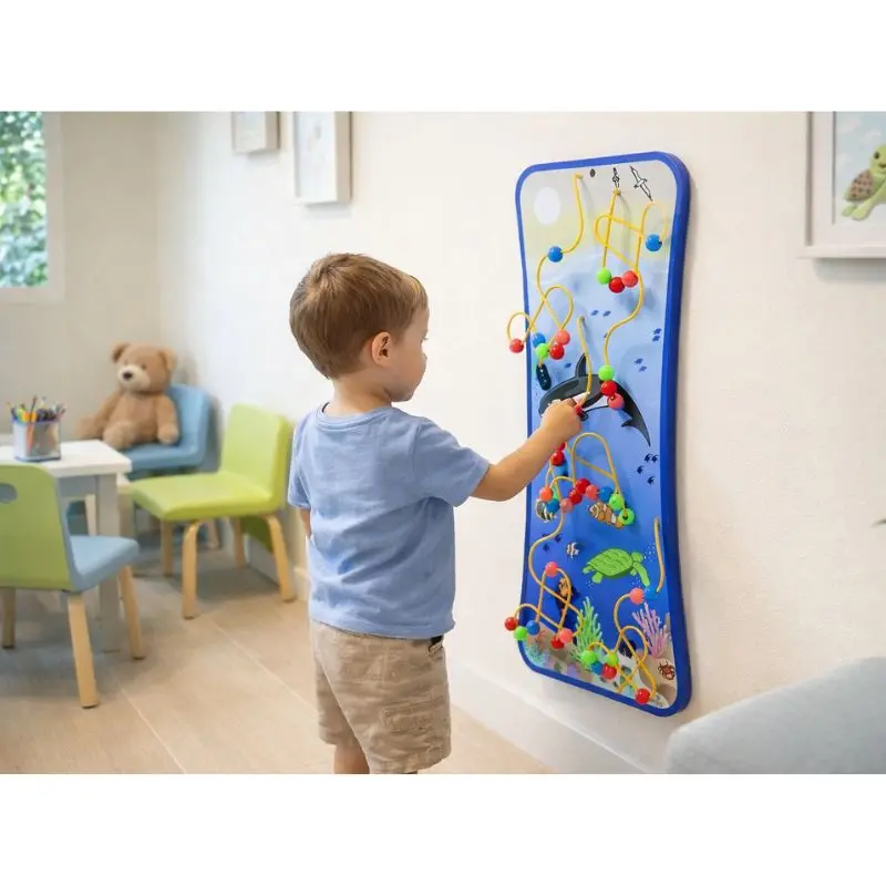 Seascape Wire Bead Maze Wall Toy 1