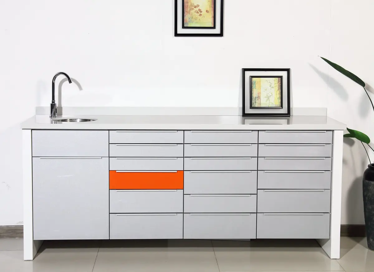 Dental Side Cabinet White 1