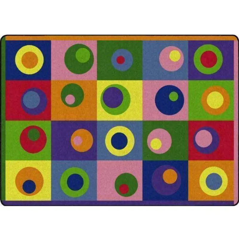 Silly Circles Classroom Sitting Rug 1