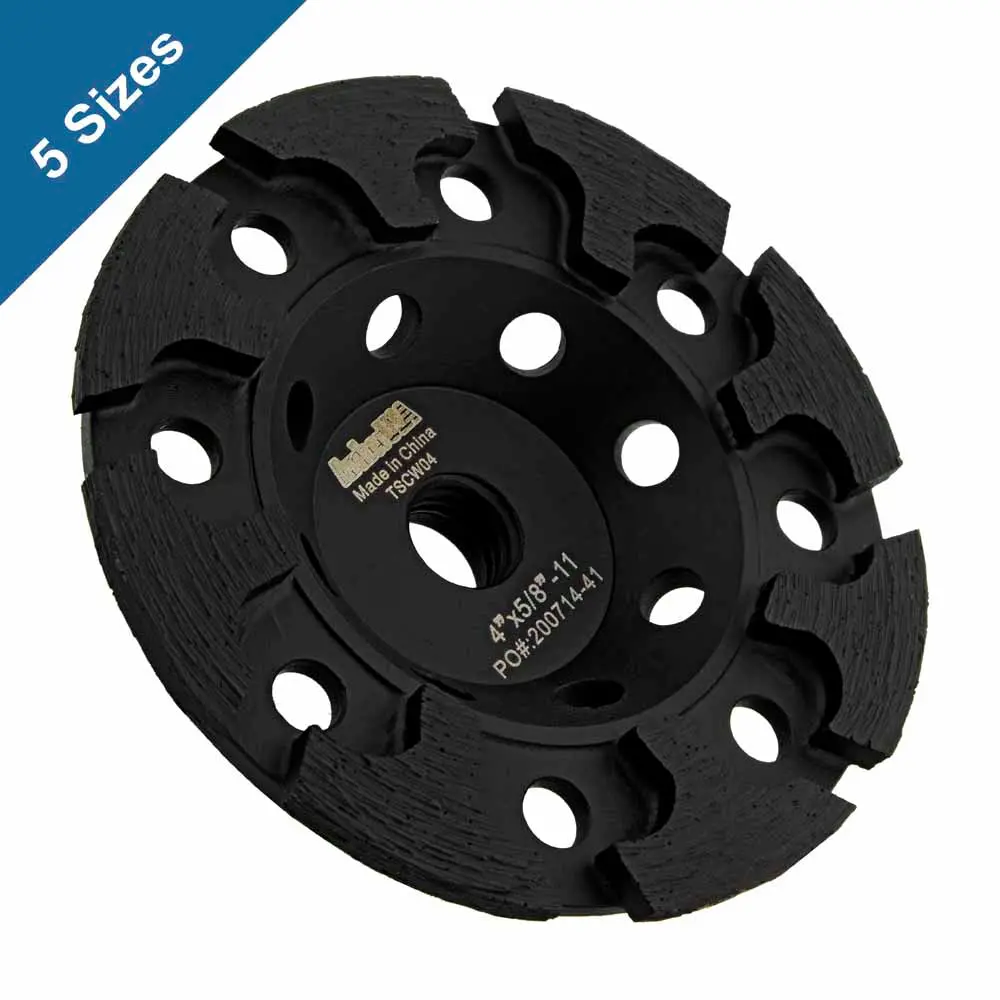 T-Seg Diamond Cup Wheels For Stone And Concrete Grinding (5 Sizes) 1