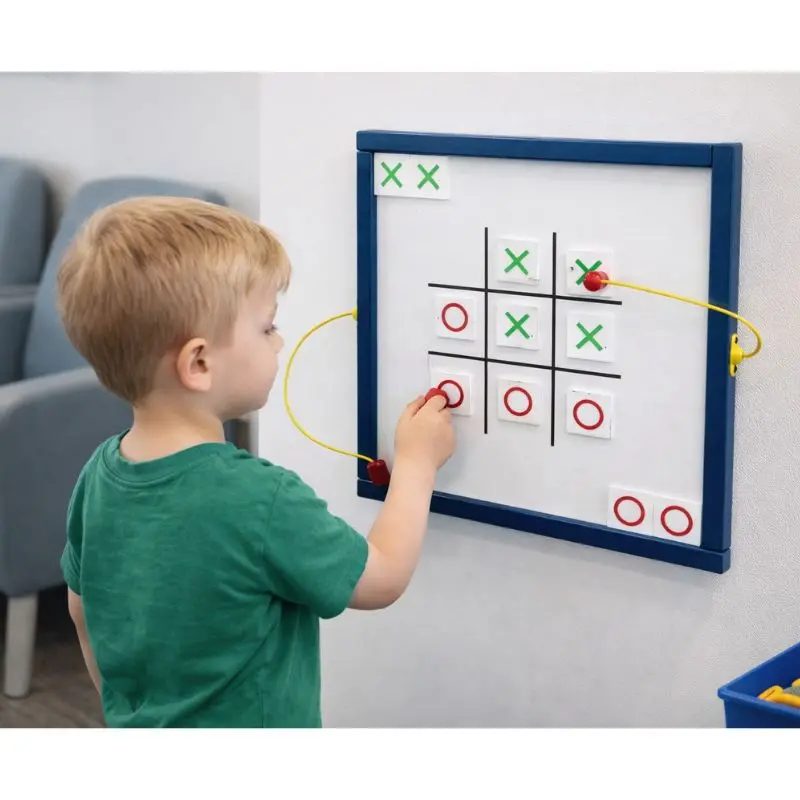 Tic Tac Toe Magnetic Wall Toy 1