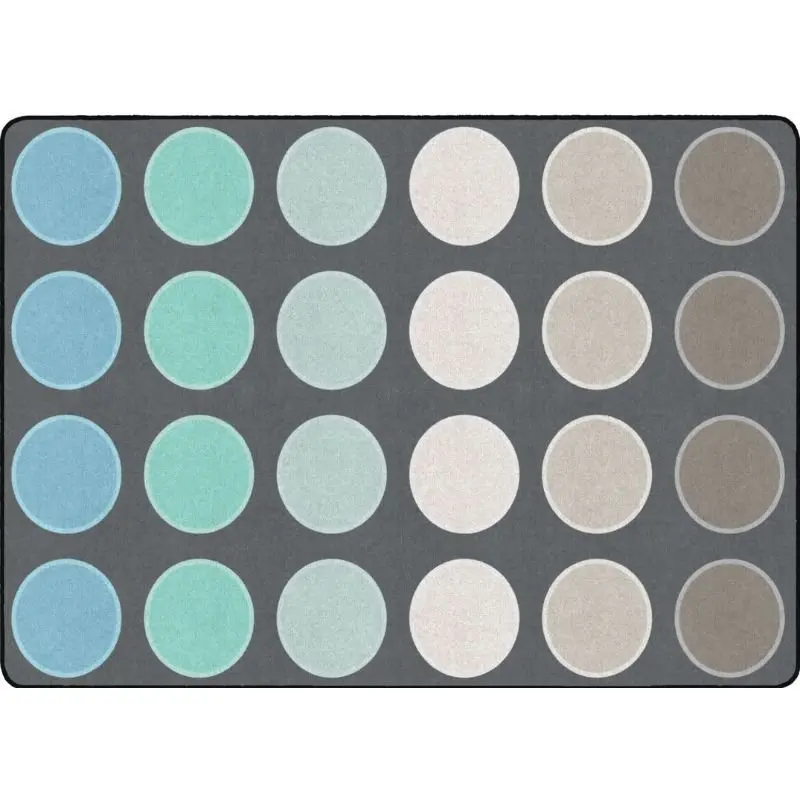 Tranquil Dots Classroom Seating Rug - Factory Second 1