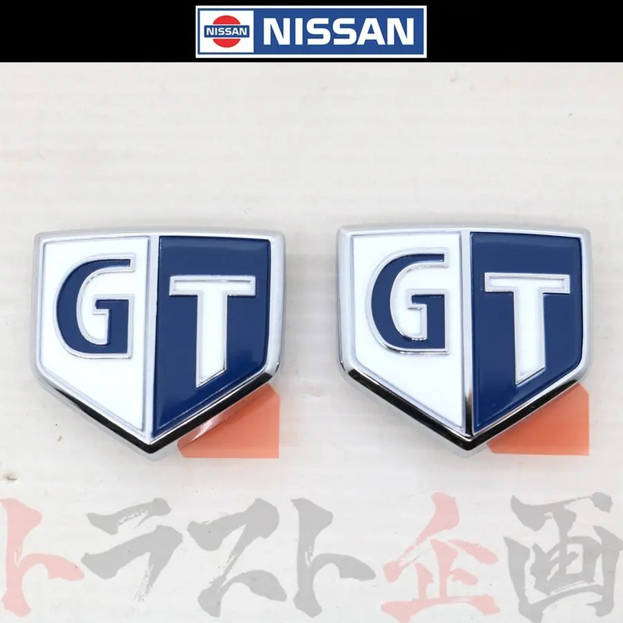◆ サイド Gtエンブレム スカイライン R34 左右セット ブルー #663231415S1 1