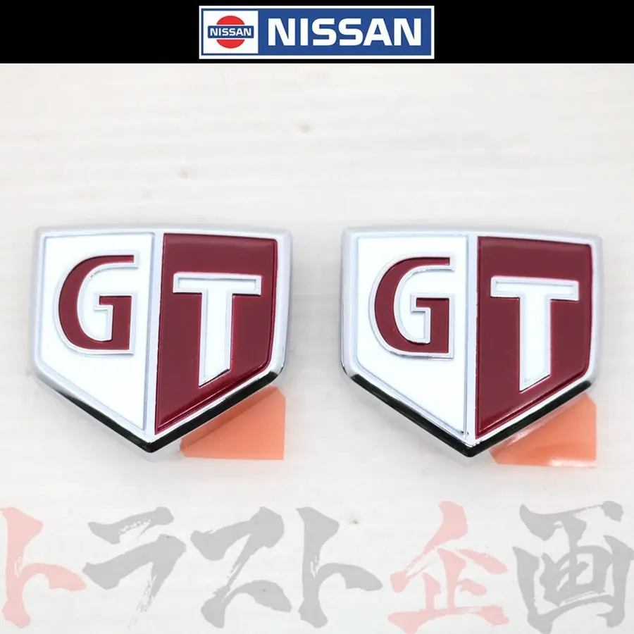 ◆ 即納 サイド Gtエンブレム スカイライン R34 左右セット レッド #663231416S1 1