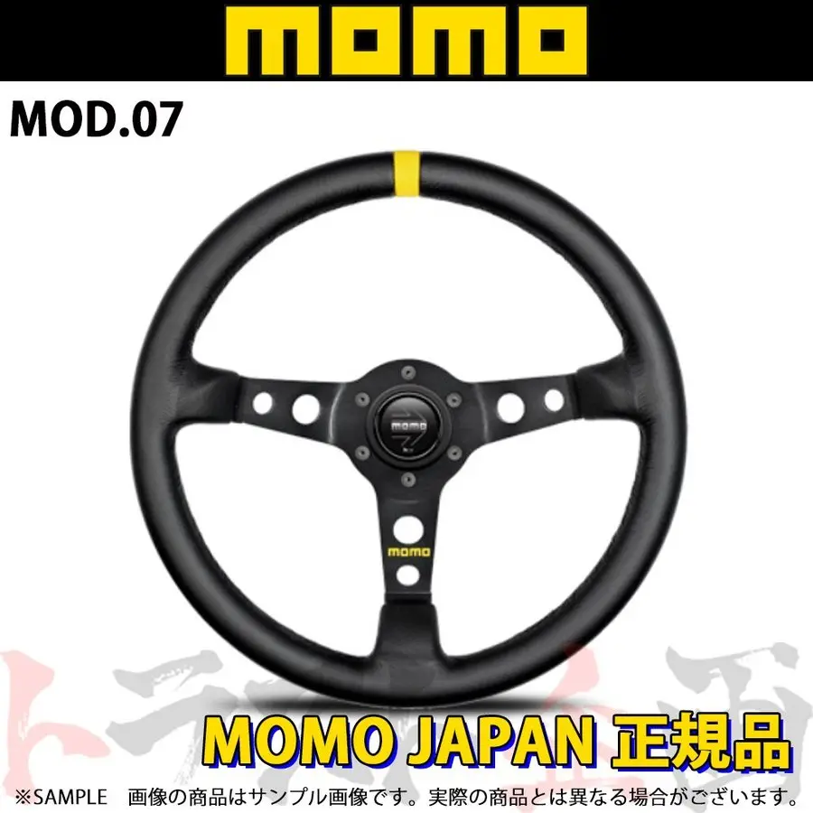 Momo モモ ステアリング ブラックレザー モデル07 348Mm ##872111035 1
