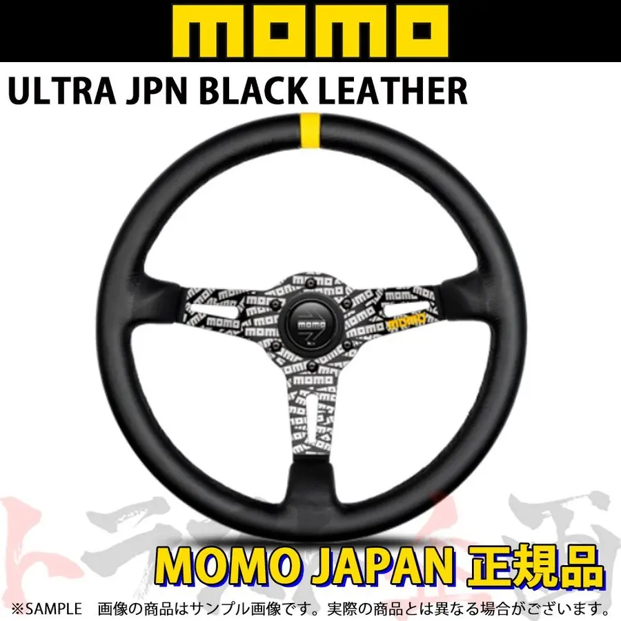 Momo モモ ステアリング ウルトラ ジャパン ブラック レザー 350Mm ##872111068 1