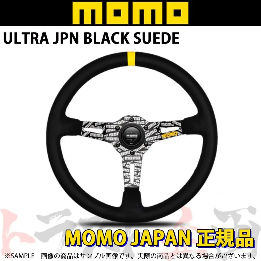 Momo モモ ステアリング ウルトラ ジャパン ブラック スエード 350Mm ##872111069 1