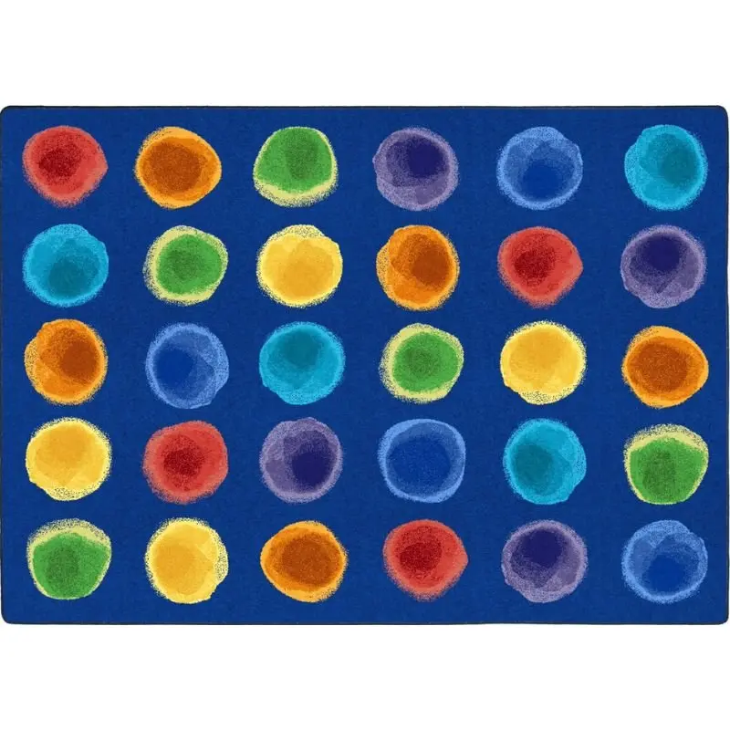 Watercolor Spots Seating Rug 1