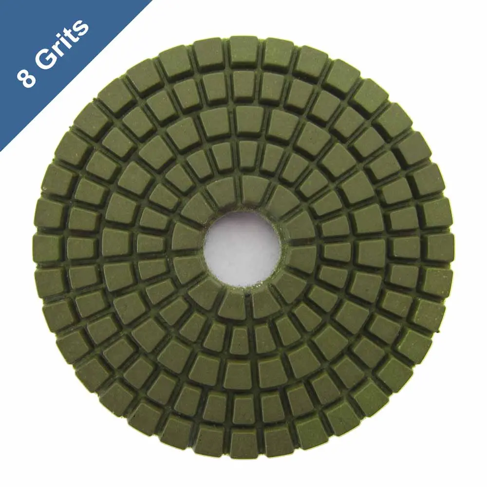 Wet Diamond Polish Pads 3 In. For Marble And Granite Polishing (8 Grits) 1