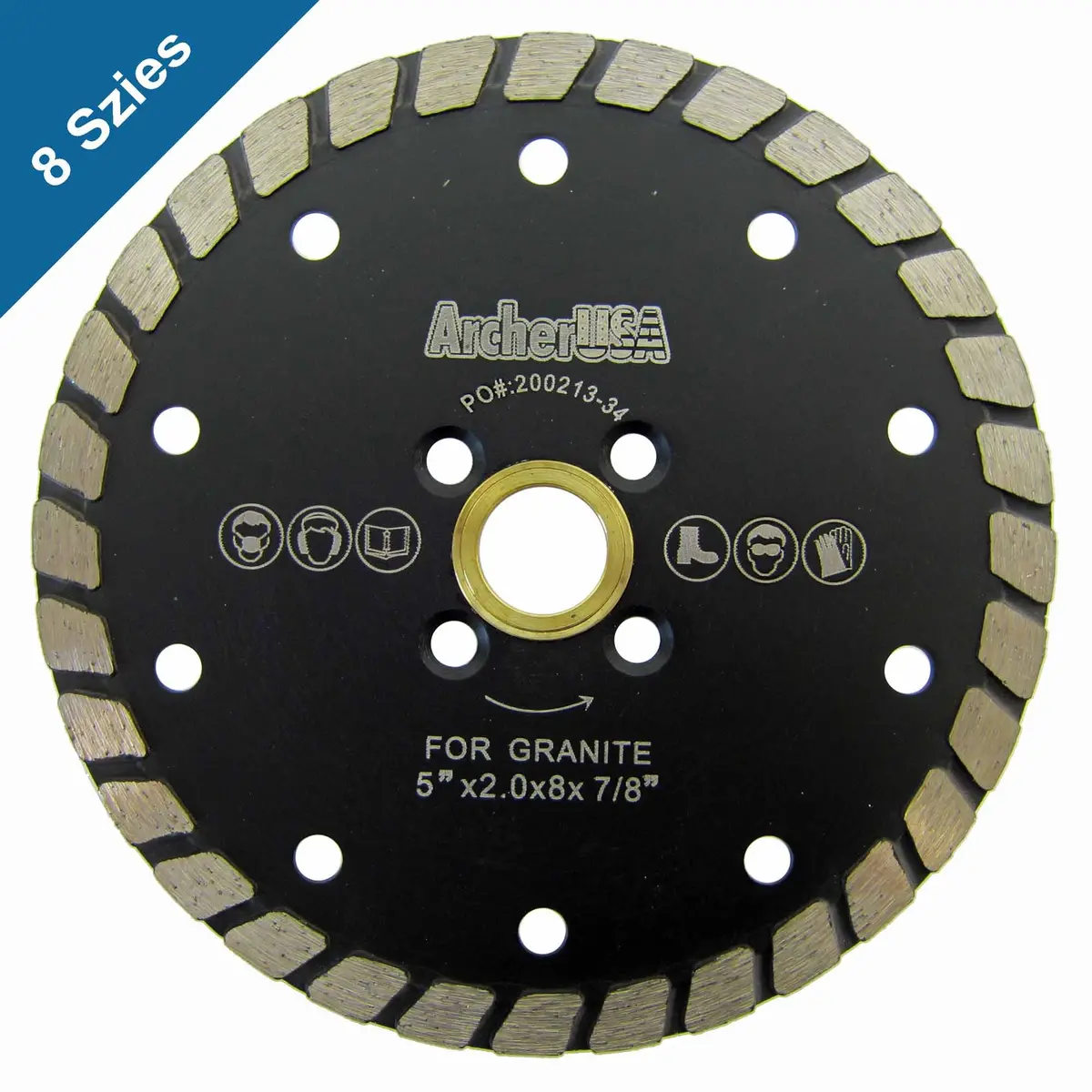Wide Turbo Diamond Blades For Masonry Cutting (8 Sizes) 1