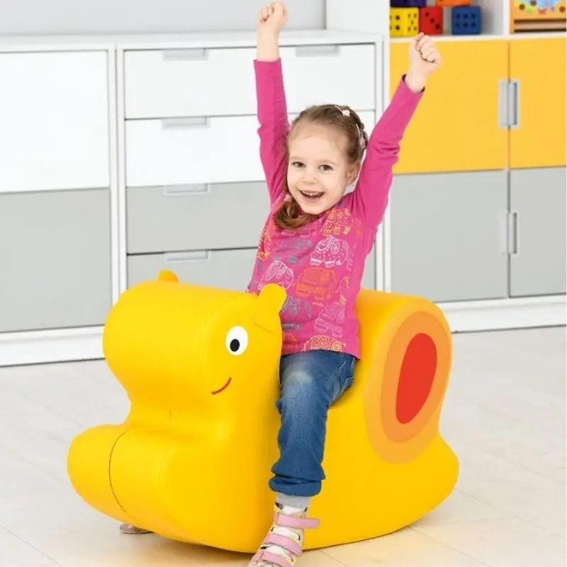 Yellow Snail Vinyl Kids Rocker 1