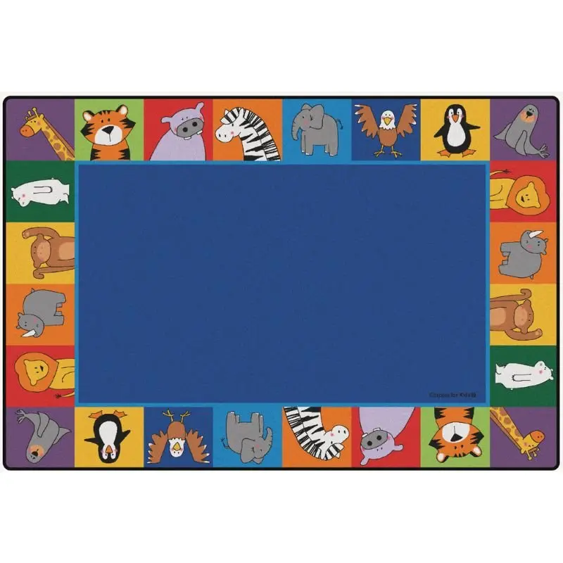 Zoo Animal Classroom Seating Rug 1