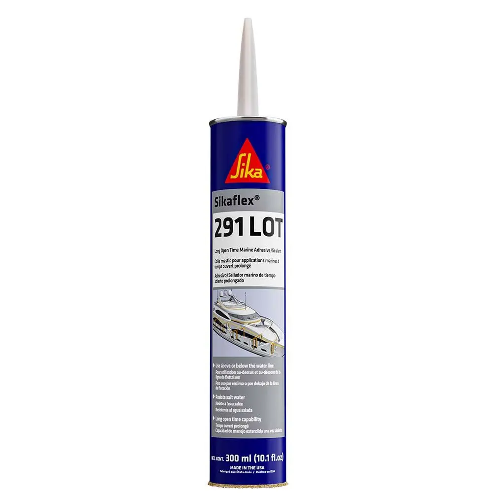Sika Sikaflex 291 Lot Slow Cure Adhesive  Sealant 10.3Oz(300Ml) Cartridge - White [90925] 1