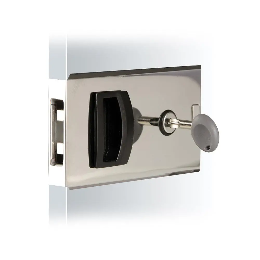 Southco Flush Sliding Door Latch - Square - Aluminum [Mf-01-110-60] 1