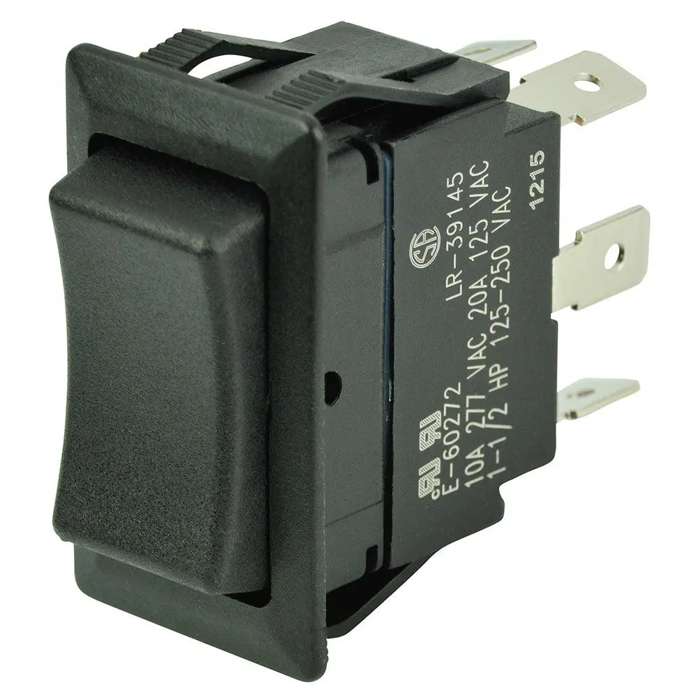 Bep Dpdt Rocker Switch - 12V/24V - (On)/Off/(On) [1001713] 1