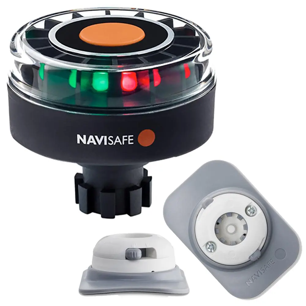 Navisafe Navilight Tricolor 2Nm W/Navibolt Base  Rib Mount - White [342Kit4] 1