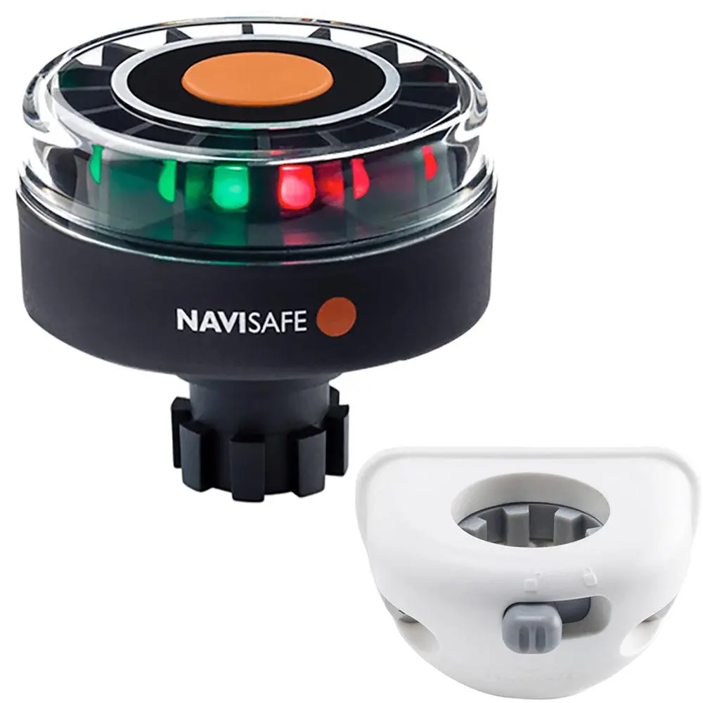 Navisafe Navilight Tricolor 2Nm W/Navibolt Base  Vertical Mount - White [342Kit6] 1