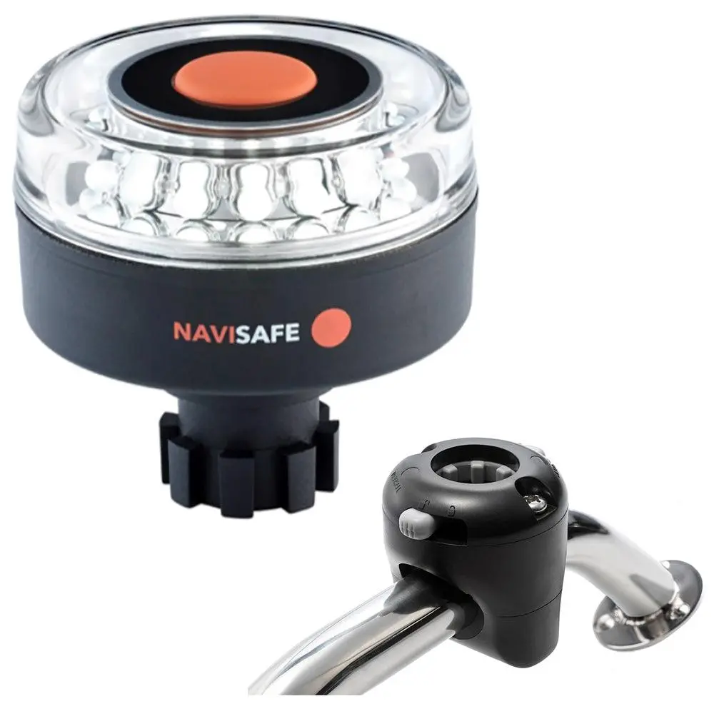Navisafe Navilight 360 2Nm W/Navibolt Base  Rail Mount - Black [042Kit] 1