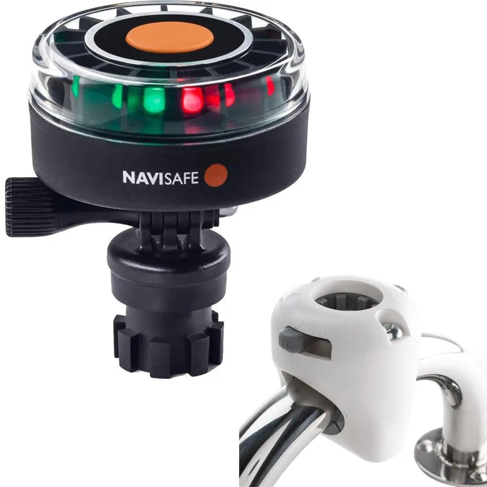 Navisafe Navilight 2Nm Tricolor W/Navimount Base  Rail Mount - White [340Kit3] 1