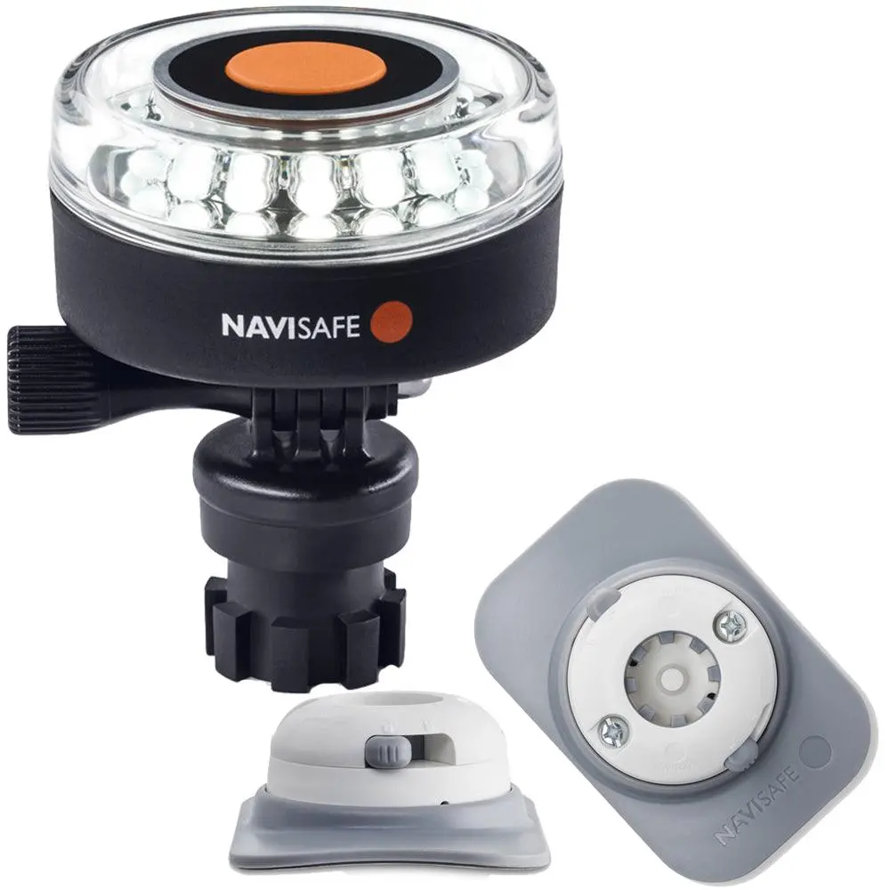 Navisafe Navilight 360 2Nm White W/Navimount Base  Rib Mount - White [040Kit4] 1