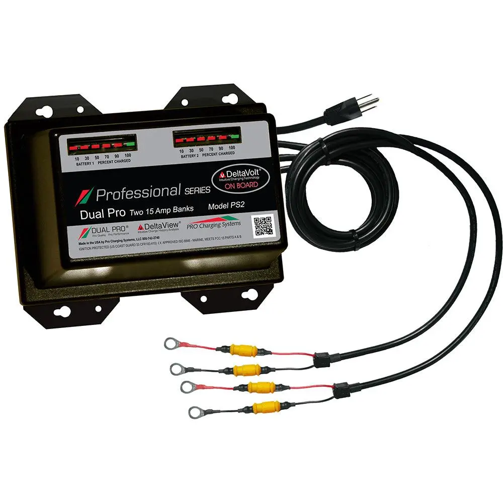 Dual Pro Professional Series Battery Charger - 30A - 2-15A-Banks - 12V/24V [Ps2] 1