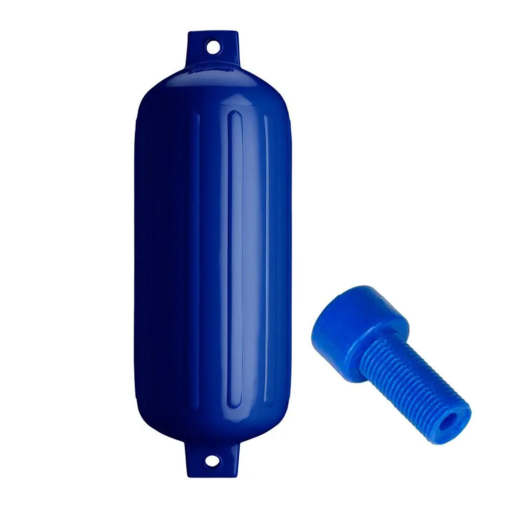 Polyform G-6 Twin Eye Fender 11" X 30" - Cobalt Blue W/Adapter [G-6 Cobalt Blue W/Air Adapter] 1
