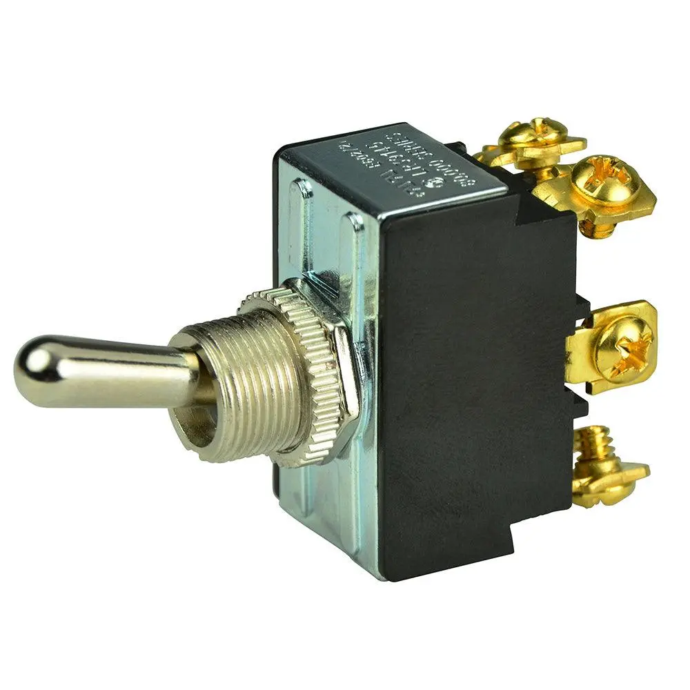 Bep Dpdt Chrome Plated Toggle Switch - On/Off/On [1002018] 1