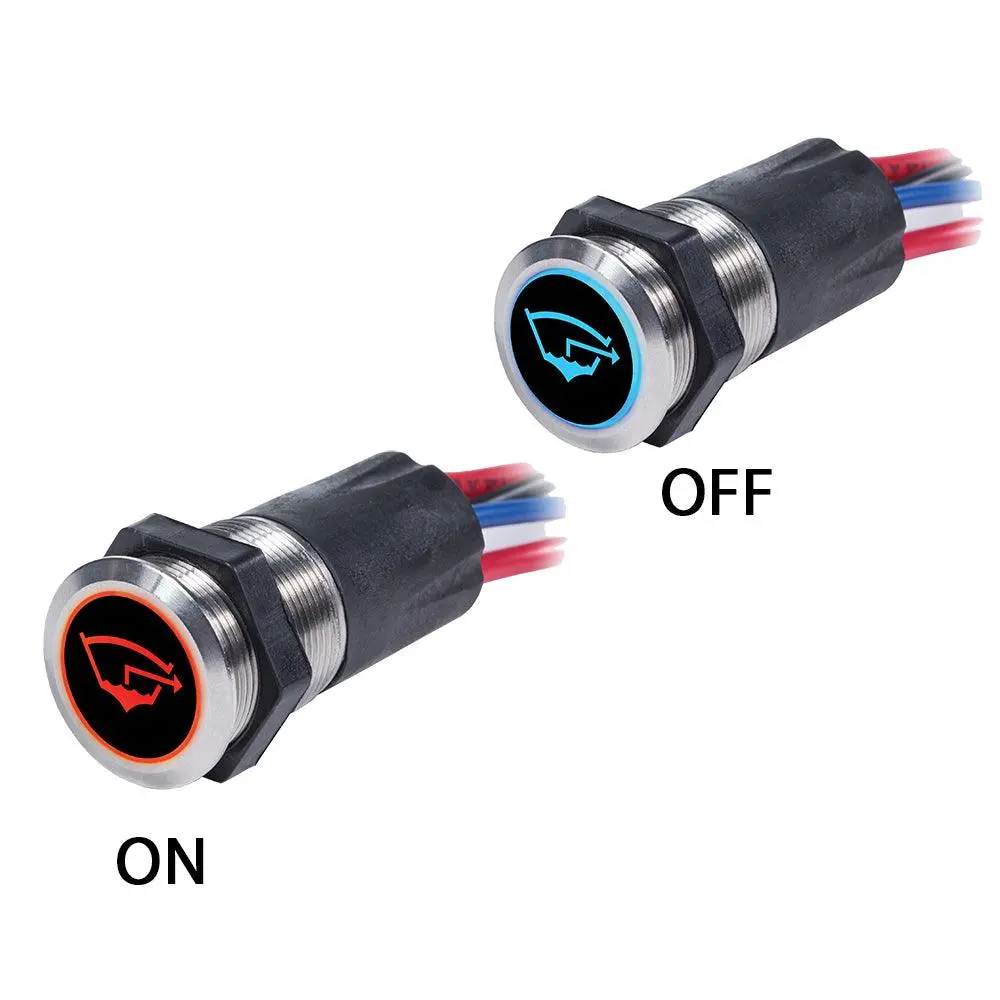 Blue Sea 4181 Backlit Push Button Switch Off/(On) - 15A [4181] 1