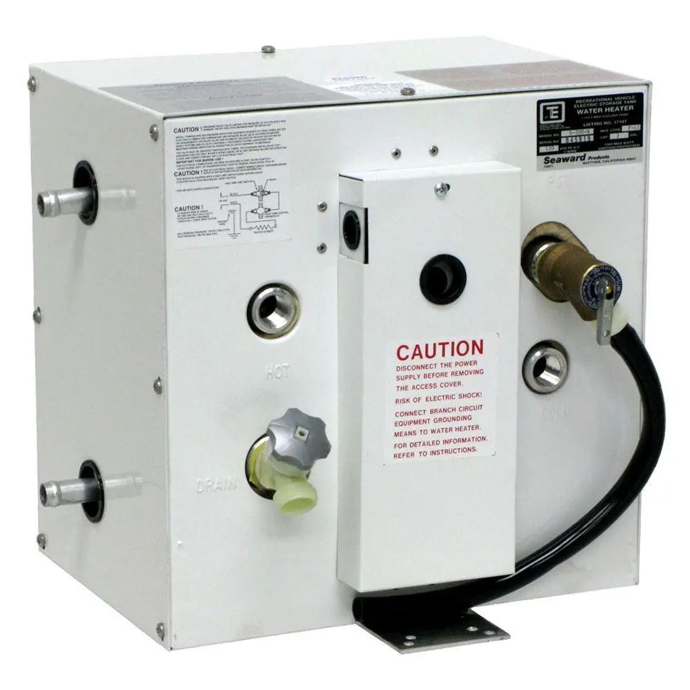 Whale Seaward 3 Gallon Hot Water Heater W/Side Heat Exchanger - White Epoxy - 120V - 1500W [S300w] 1
