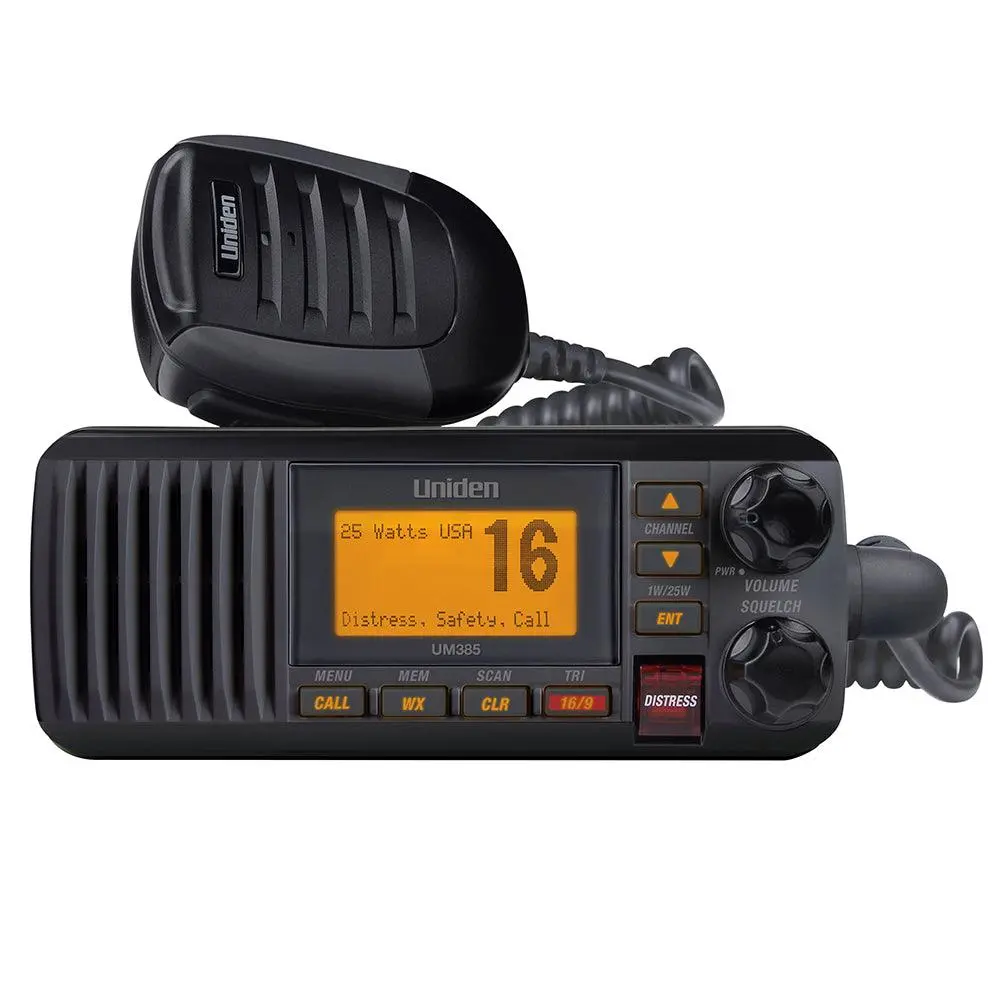 Uniden Um385 Fixed Mount Vhf Radio - Black [Um385bk] 1