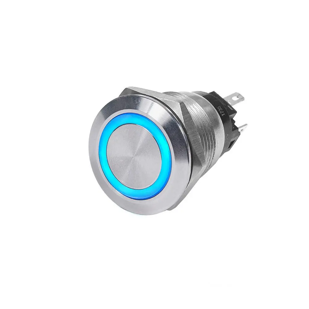 Blue Sea 4160 Ss Push Button Switch - Off-On - Blue - 10A [4160] 1